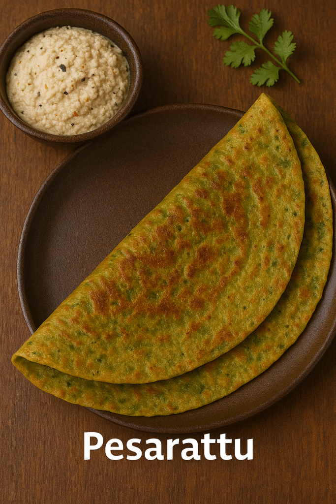 Pesarattu green gram dosa
