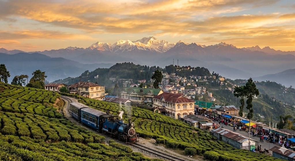 Beautiful view of darjeeling